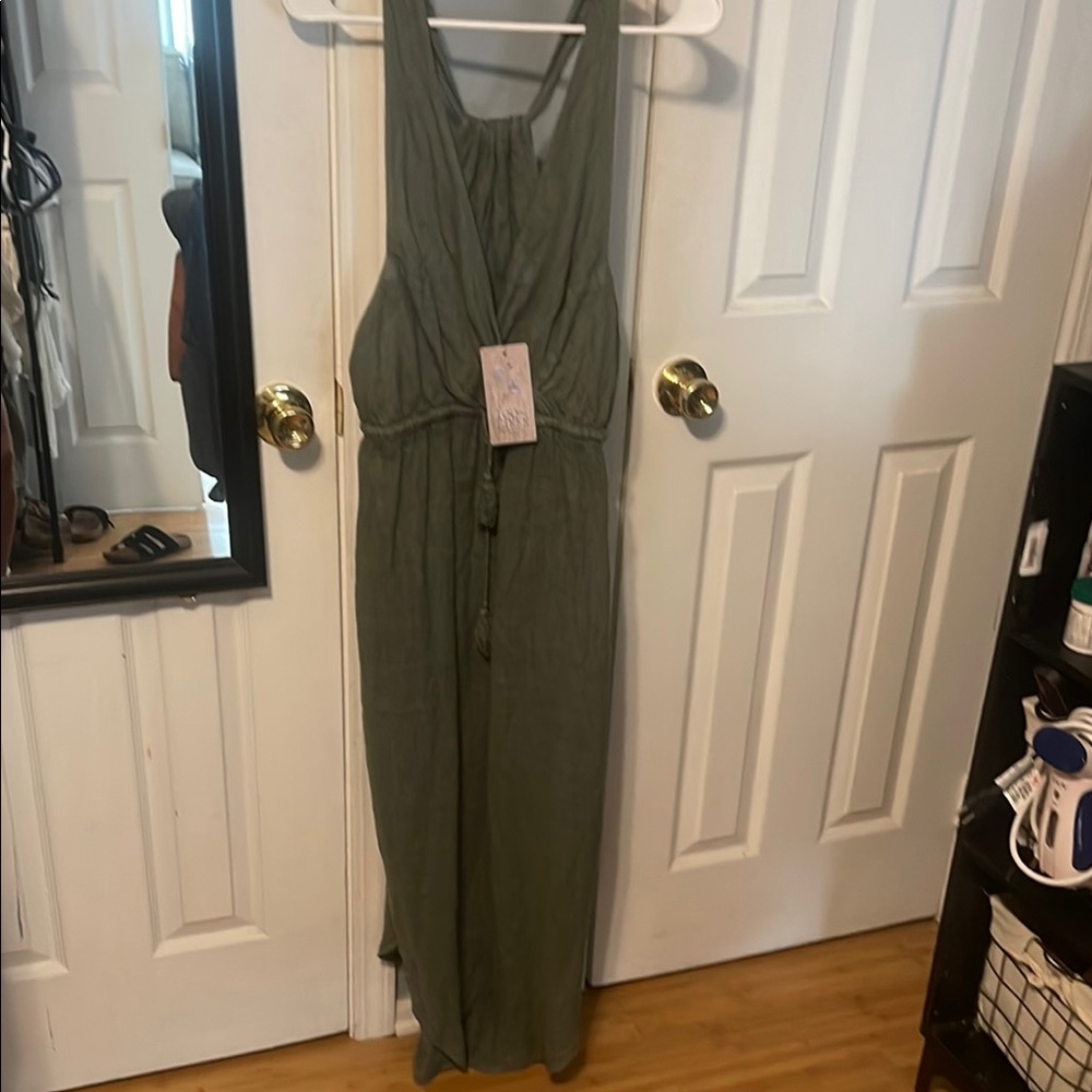 Chic Olive Green Maxi Dress